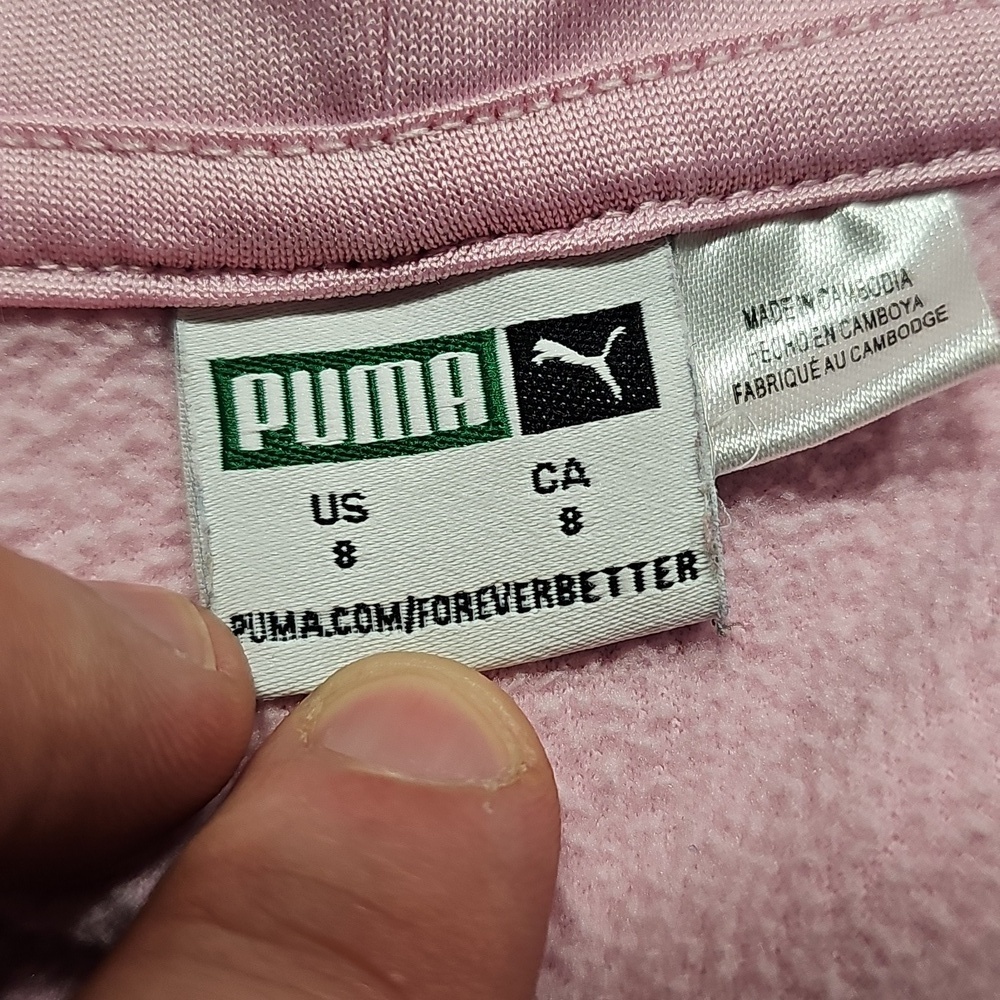 Puma Girl's Size 8 Light Pink Zip - Picture 5 of 8